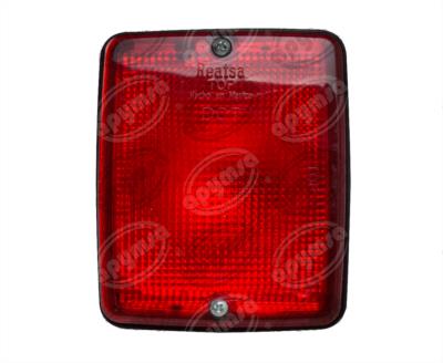 CALAVERA AUTOMOTRIZ MICA ROJA CUADRADA DE EMBUTIR AUTOBUS URBANO NACIONAL 4099 