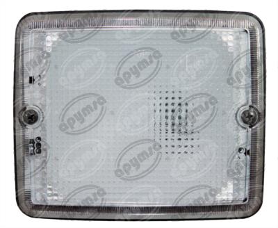 CALAVERA AUTOMOTRIZ MICA TRANSPARENTE CUADRADA DE EMBUTIR AUTOBUS URBANO NACIONAL 4099 