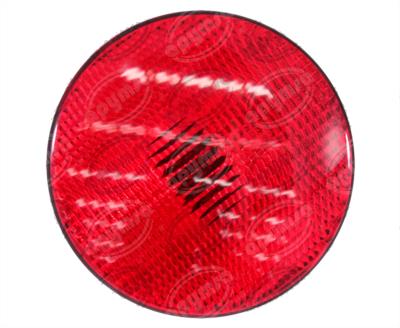 CALAVERA AUTOMOTRIZ MICA ROJA 6" REDONDA AUTOBUS BUSSCAR URBUS PLASTICOS RECORD 969 