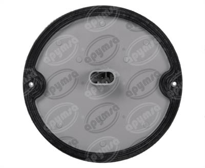 CALAVERA AUTOMOTRIZ MICA TRANSPARENTE AMBAR 12V 40 LEDS 6" BUSSCAR  94971 CA 