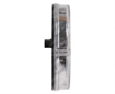 CALAVERA AUTOMOTRIZ MICA TRANSPARENTE ROJO 12V 40 LEDS 6" BUSSCAR  94971 CR 