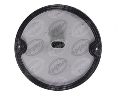CALAVERA AUTOMOTRIZ MICA TRANSPARENTE AMBAR 24V 40 LEDS 6" BUSSCAR  94971 CA 