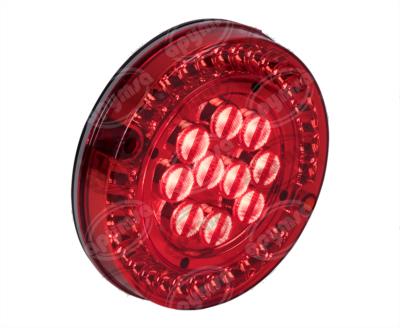 CALAVERA AUTOMOTRIZ MICA ROJA ROJO 24V 40 LEDS 6" BUSSCAR  94971 RR 
