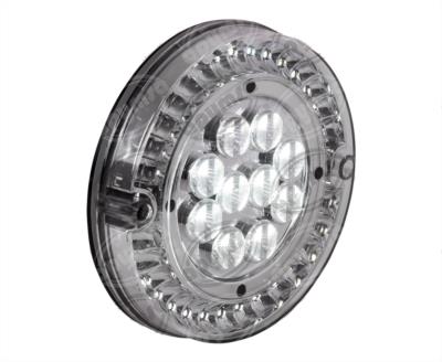 CALAVERA AUTOMOTRIZ MICA TRANSPARENTE BLANCO 24V 40 LEDS 6" BUSSCAR  94971 CW 