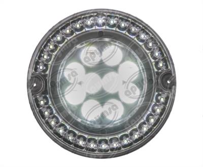 CALAVERA AUTOMOTRIZ MICA TRANSPARENTE BLANCO 24V 40 LEDS 6" BUSSCAR  94971 CW 