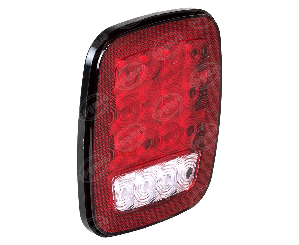 PLAFON LEDS ROJO 4.7" 12-24V 16 LEDS ACRILICA UNIVERSAL QBH STAR 255 