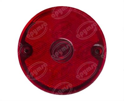CALAVERA AUTOMOTRIZ ROJA UNIVERSAL REDONDA ACRILICA CAMION, MINIBUS TRAKTOLAMP 2224 