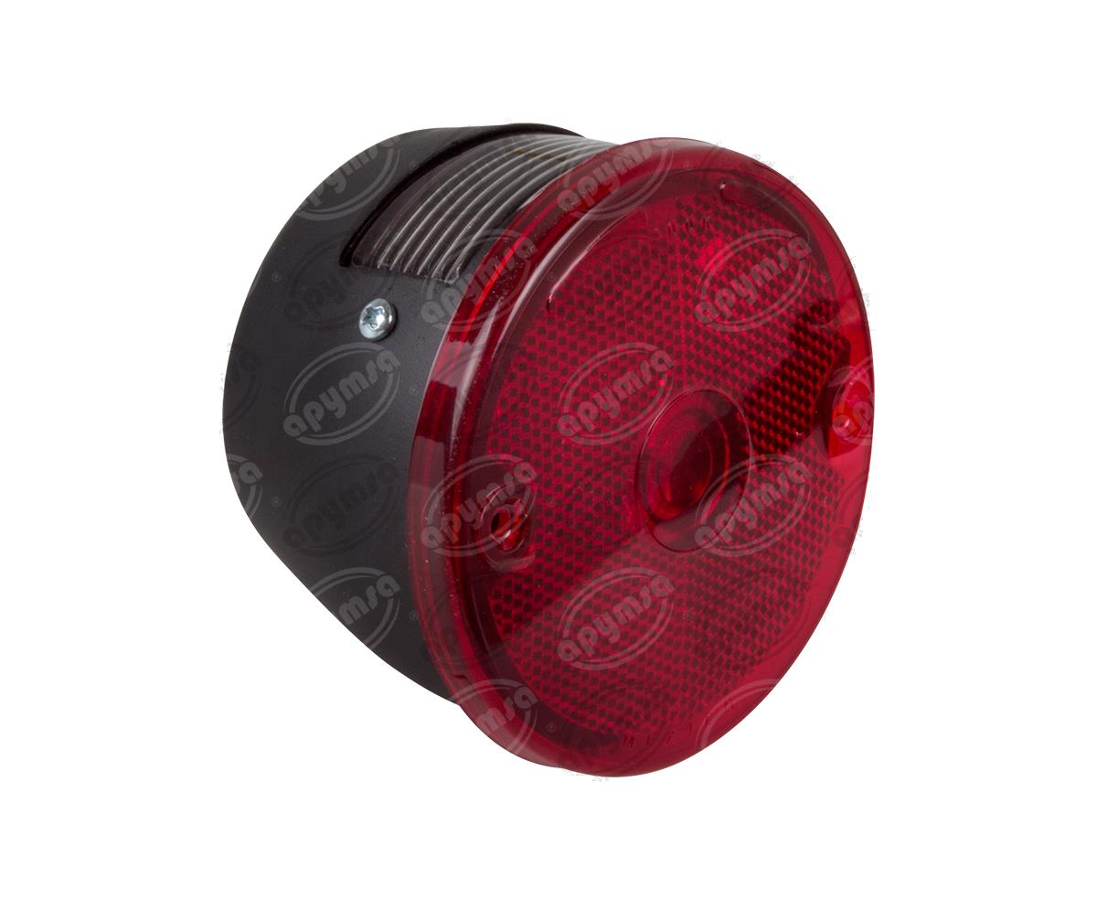 CALAVERA AUTOMOTRIZ ROJA UNIVERSAL REDONDA ACRILICA CAMION, MINIBUS TRAKTOLAMP 2224 