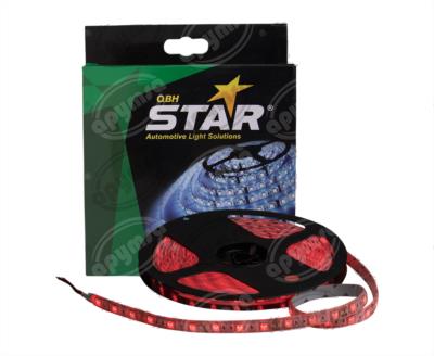 LUZ TIPO CINTA CON LED ROJO 12V TIPO 5050 SMD QBH STAR 70652 R 12V 300 