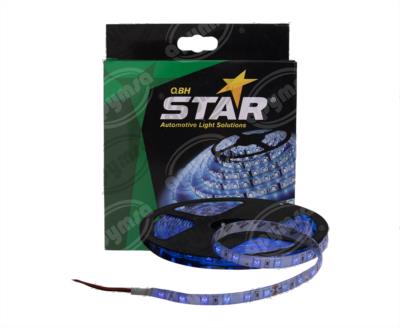LUZ TIPO CINTA CON LED AZUL 24V TIPO 5050 SMD QBH STAR 70652 B 24V 300 
