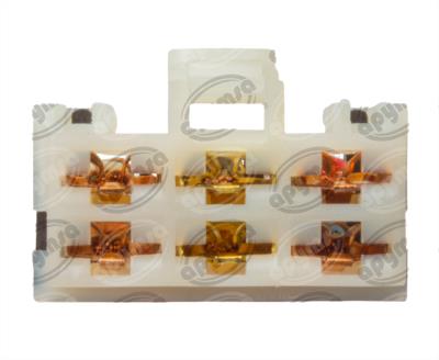 CONECTOR PASTILLA DE ENCENDIDO 6 HEMBRA PUNTAS INTERRUPTOR MOTOR LIMPIAPARABRISAS TSURU SENTRA NACIONAL 1447604 