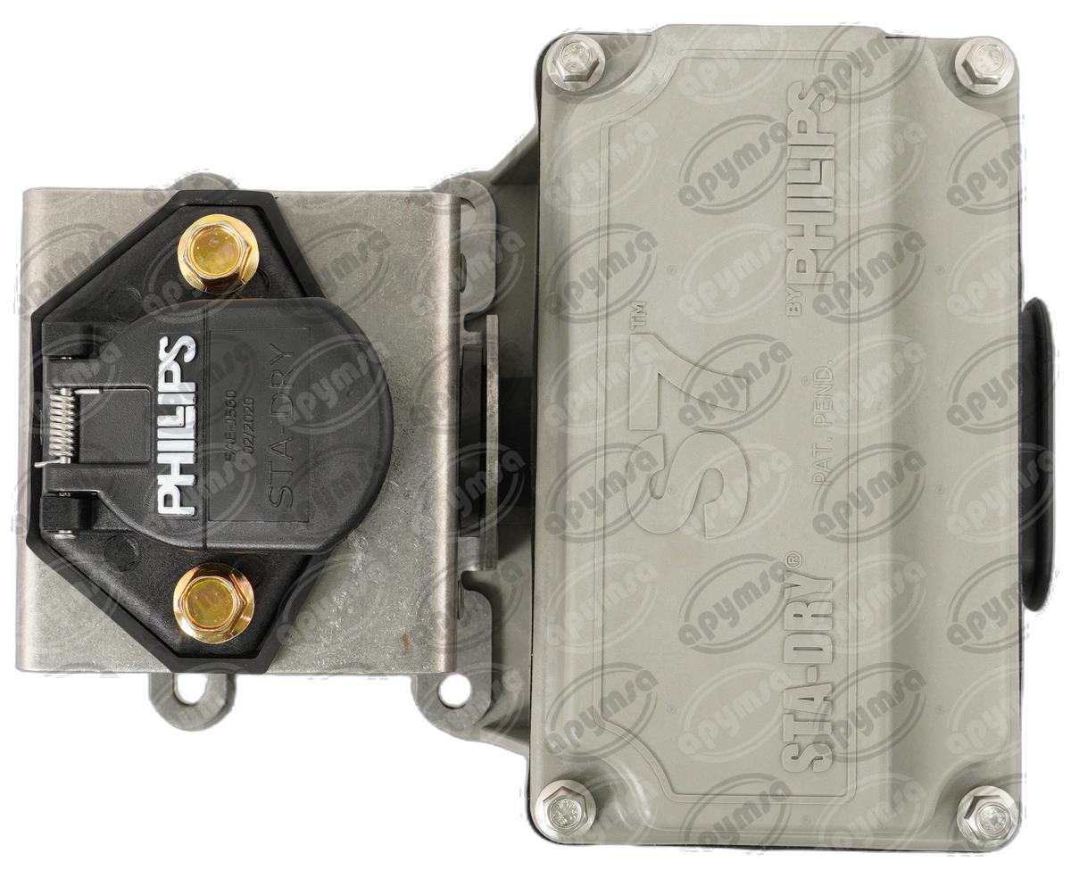 CONECTOR REMOLQUE HEMBRA CAJA GIRATORIA20A PHILLIPS 16-9520 