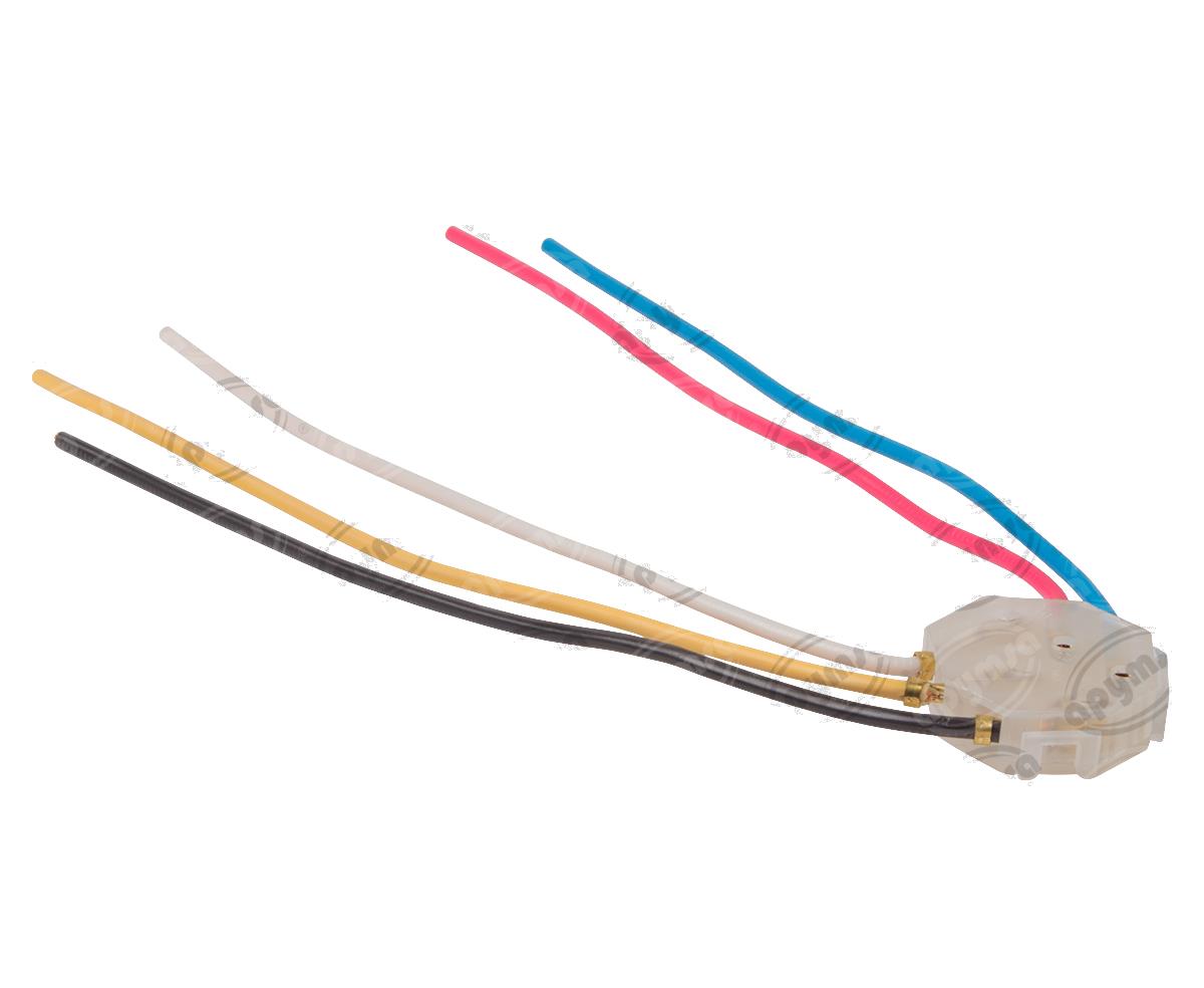 CONECTOR ELEVADOR CRISTAL 5TERMINALES SENCILLO CHEVROLET NACIONAL S-1644 