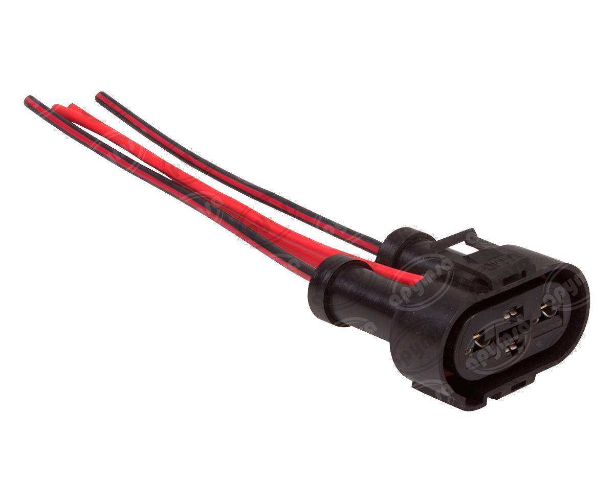 CONECTOR RELEVADOR 4TERMINALES DERBY, GOLF, JETTA A3 NACIONAL 1451309 