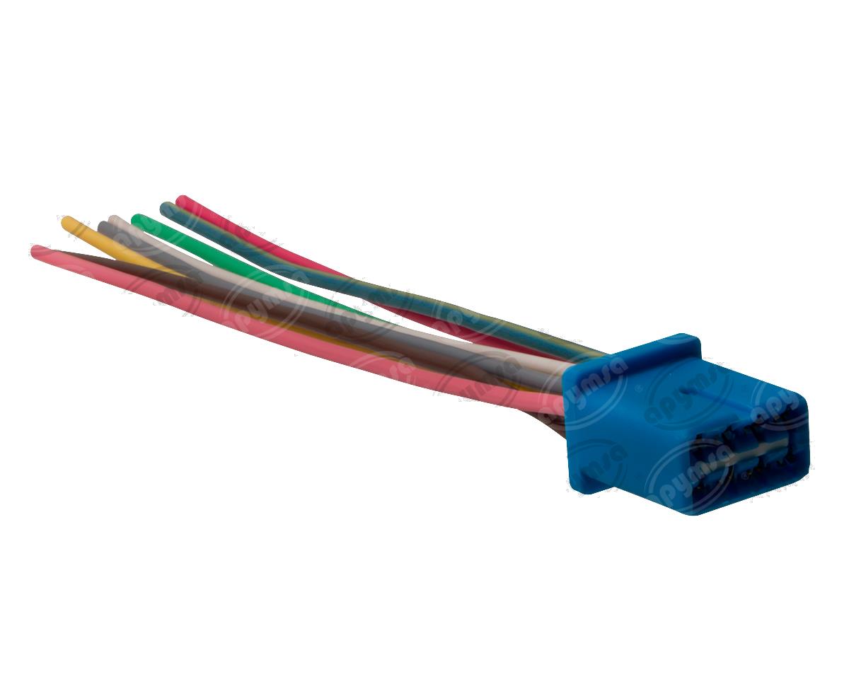 CONECTOR ELEVADOR CRISTAL 8 HEMBRATERMINALES OVALADO FORD NACIONAL DWS-716C 