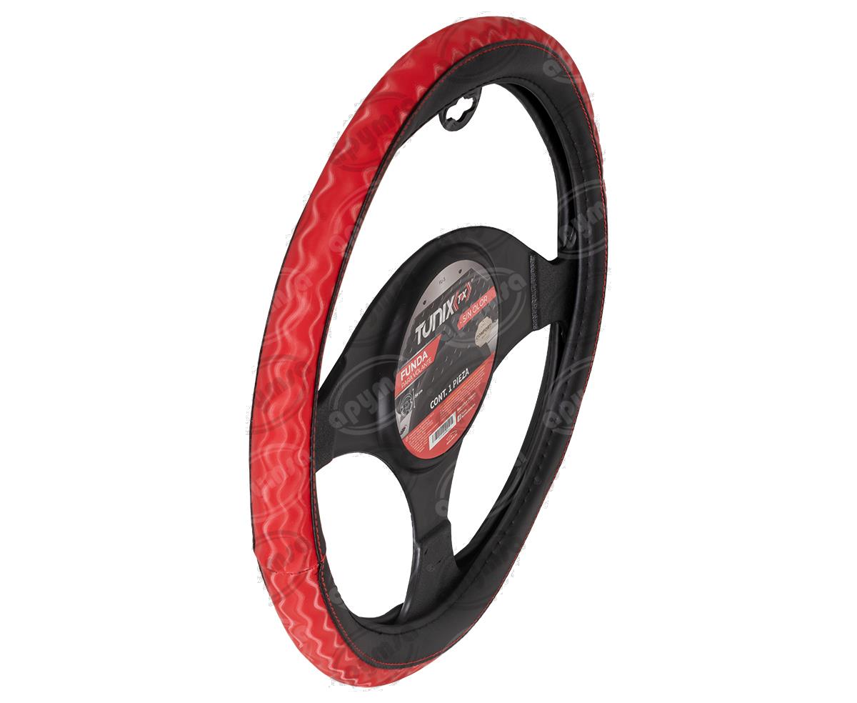CUBRE VOLANTE AUTOMOTRIZ ROJO TORNASOL TUNIX FU-3-385NR 