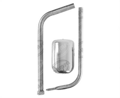 ESPEJO CONVEXO 8" ELIPTICO CON BRAZO PARA COFRE TLC ACERO INOXIDABLE BRËSSER-LKW 00 