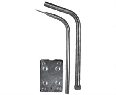 ESPEJO DE COFRE PLANO 8" CON BRAZO DE ACERO INOX AJUSTABLE NACIONAL RTBC20 