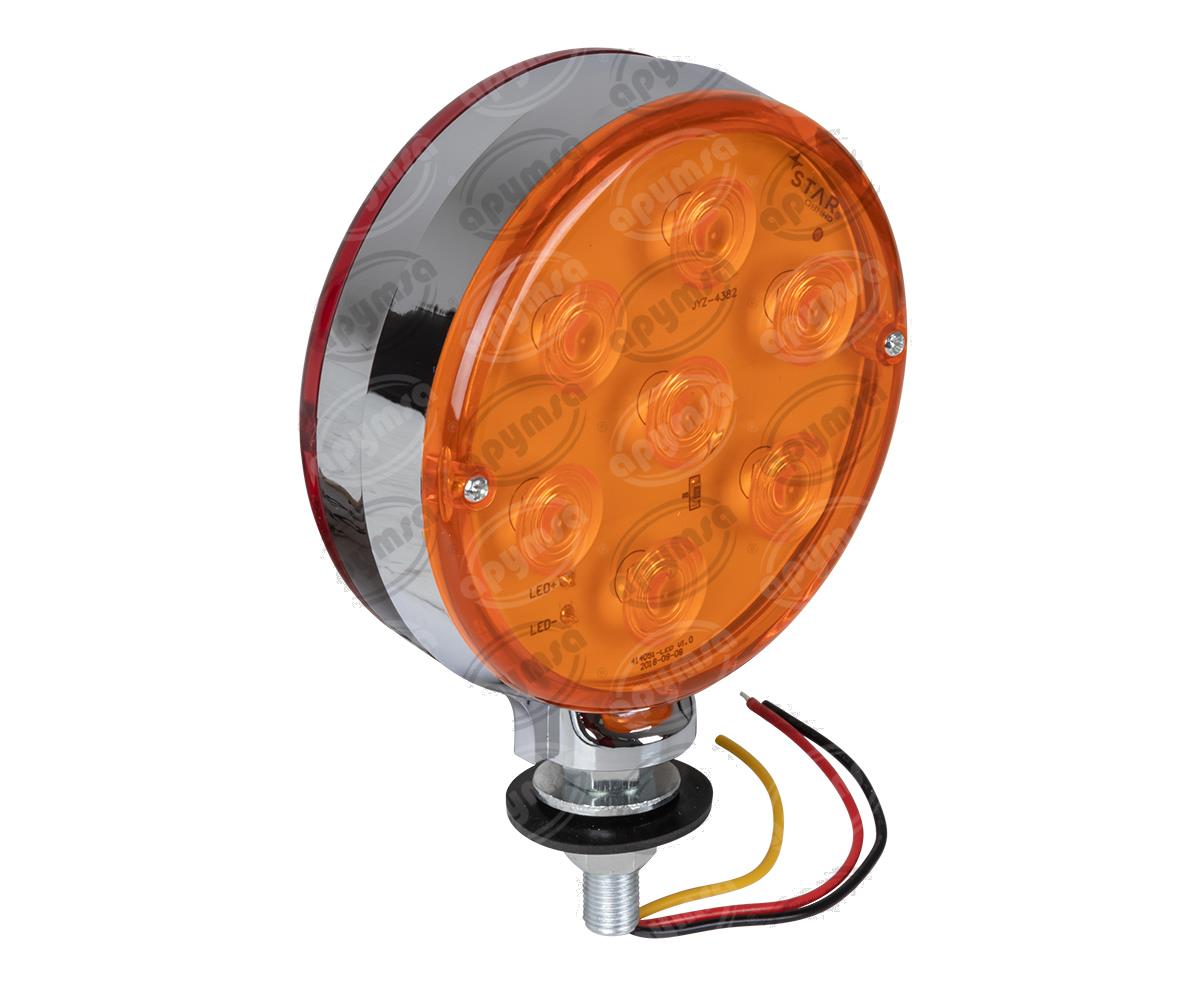 PLAFON LEDS BICOLOR DERECHO O IZQUIERDO 4.7" 7 LEDS 12-24V DIRECCIONAL QBH STAR 1780000 
