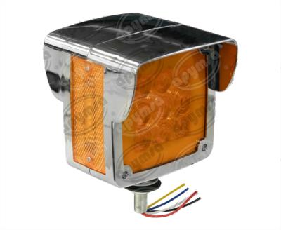 PLAFON LEDS ROJO/AMBAR IZQUIERDA 4.9" 72 LEDS 12-24V LUZ DIRECCIONAL CUADRADA QBH STAR 1780002 