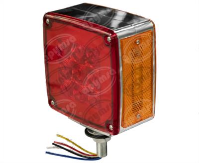 PLAFON LEDS ROJO/AMBAR IZQUIERDA 4.9" 72 LEDS 12-24V LUZ DIRECCIONAL CUADRADA QBH STAR 1780003 