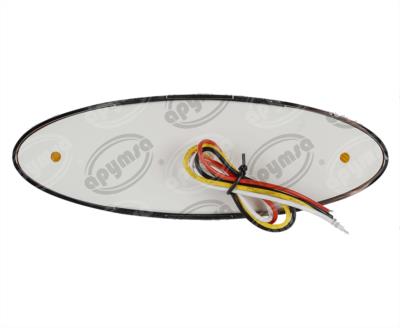 PLAFON LEDS AMBAR POSICION LATERAL 12V OVALADA GEL QBH STAR 1780005 