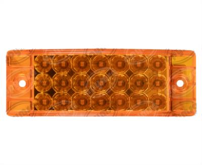 PLAFON LEDS AMBAR POSICION LATERAL 2.2" 21 LEDS 12-24V QBH STAR 1780008 