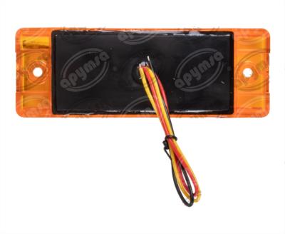 PLAFON LEDS AMBAR POSICION LATERAL 2.2" 21 LEDS 12-24V QBH STAR 1780008 