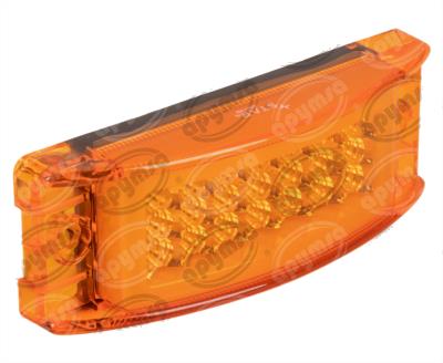PLAFON LEDS AMBAR POSICION LATERAL 2.2" 21 LEDS 12-24V GEL + FLASH QBH STAR 1780009 