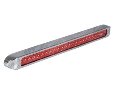 PLAFON LEDS ROJO POSICION LATERAL 1.2" 12-24V 23MM BARRA CON BICEL QBH STAR 1780010 