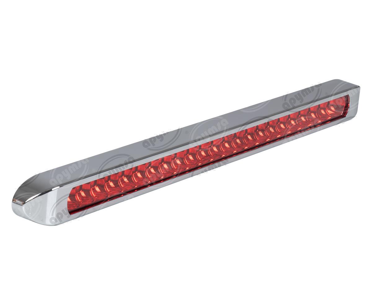 PLAFON LEDS ROJO POSICION LATERAL 1.2" 12-24V 23MM BARRA CON BICEL QBH STAR 1780010 