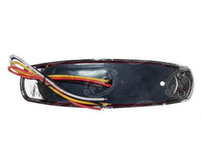 PLAFON LEDS ROJO POSICION LATERAL 12-24V GEL BISEL CROMADO QBH STAR 1780011 