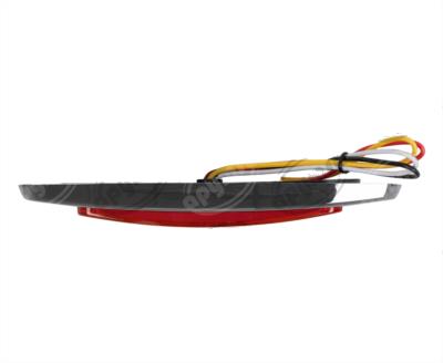 PLAFON LEDS ROJO POSICION LATERAL 12-24V GEL BISEL CROMADO QBH STAR 1780011 