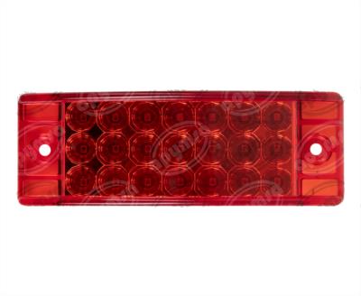 PLAFON LEDS ROJO POSICION LATERAL 2.2" 21 LEDS 12-24V 21 LEDS QBH STAR 1780012 