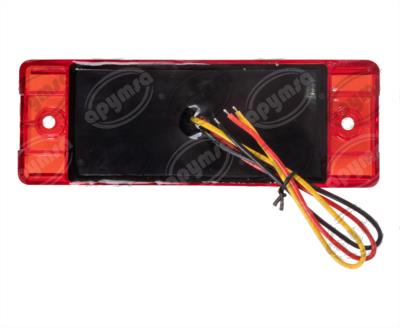 PLAFON LEDS ROJO POSICION LATERAL 2.2" 21 LEDS 12-24V 21 LEDS QBH STAR 1780012 