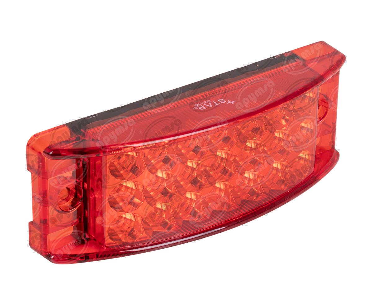 PLAFON LEDS ROJO POSICION LATERAL 2.2" 21 LEDS 12-24V 21 LEDS QBH STAR 1780012 