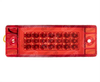 PLAFON LEDS ROJO POSICION LATERAL 2.2" 21 LEDS 12-24V 21 LEDS GEL QBH STAR 1780013 