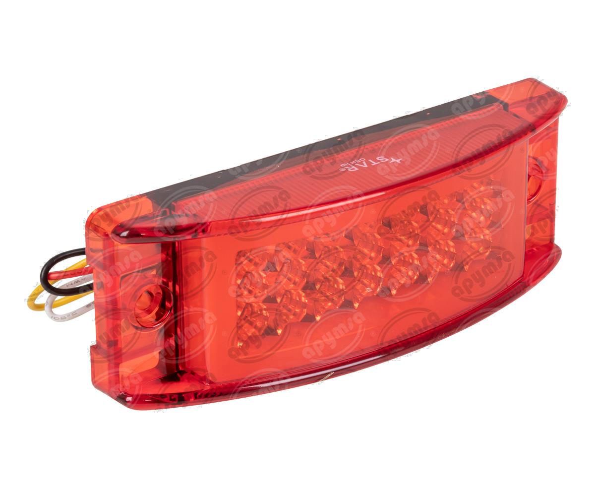 PLAFON LEDS ROJO POSICION LATERAL 2.2" 21 LEDS 12-24V 21 LEDS GEL QBH STAR 1780013 