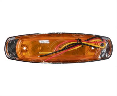 PLAFON LEDS AMBAR POSICION LATERAL 12V BISEL CROMADO QBH STAR 1780014 