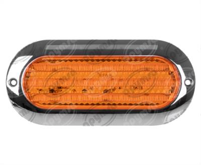 PLAFON LEDS AMBAR TRASERO 36 LEDS 10-30V OVALADO GEL QBH STAR 1780015 
