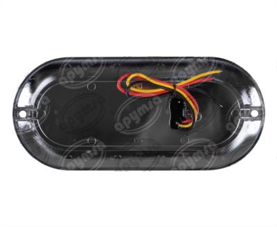 PLAFON LEDS AMBAR TRASERO 36 LEDS 10-30V OVALADO GEL QBH STAR 1780015 