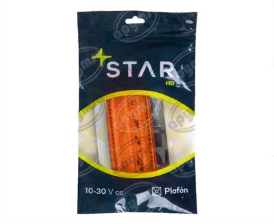 PLAFON LEDS AMBAR TRASERO 36 LEDS 10-30V OVALADO GEL QBH STAR 1780015 