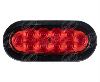 PLAFON LEDS ROJO TRASERO 3.2" 12-24V OVALADO CON CONECTOR QBH STAR 1780017 