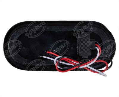PLAFON LEDS ROJO TRASERO 3.2" 12-24V OVALADO CON CONECTOR QBH STAR 1780017 