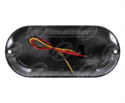 PLAFON LEDS AMBAR TRASERO 12-24V OVALADO ATORNILLABLE 25 LEDS QBH STAR 1780018 