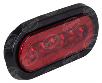 PLAFON LEDS ROJO TRASERO 2.2" 30 LEDS 12-24V OVALADO CON CONECTOR QBH STAR 1780019 