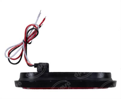 PLAFON LEDS ROJO TRASERO 2.2" 30 LEDS 12-24V OVALADO CON CONECTOR QBH STAR 1780019 
