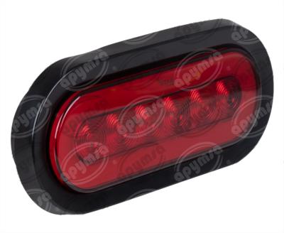 PLAFON LEDS ROJO TRASERO 3.4" 30 LEDS 12-24V OVALADO GEL QBH STAR 1780020 