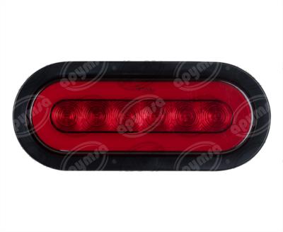 PLAFON LEDS ROJO TRASERO 3.4" 30 LEDS 12-24V OVALADO GEL QBH STAR 1780020 