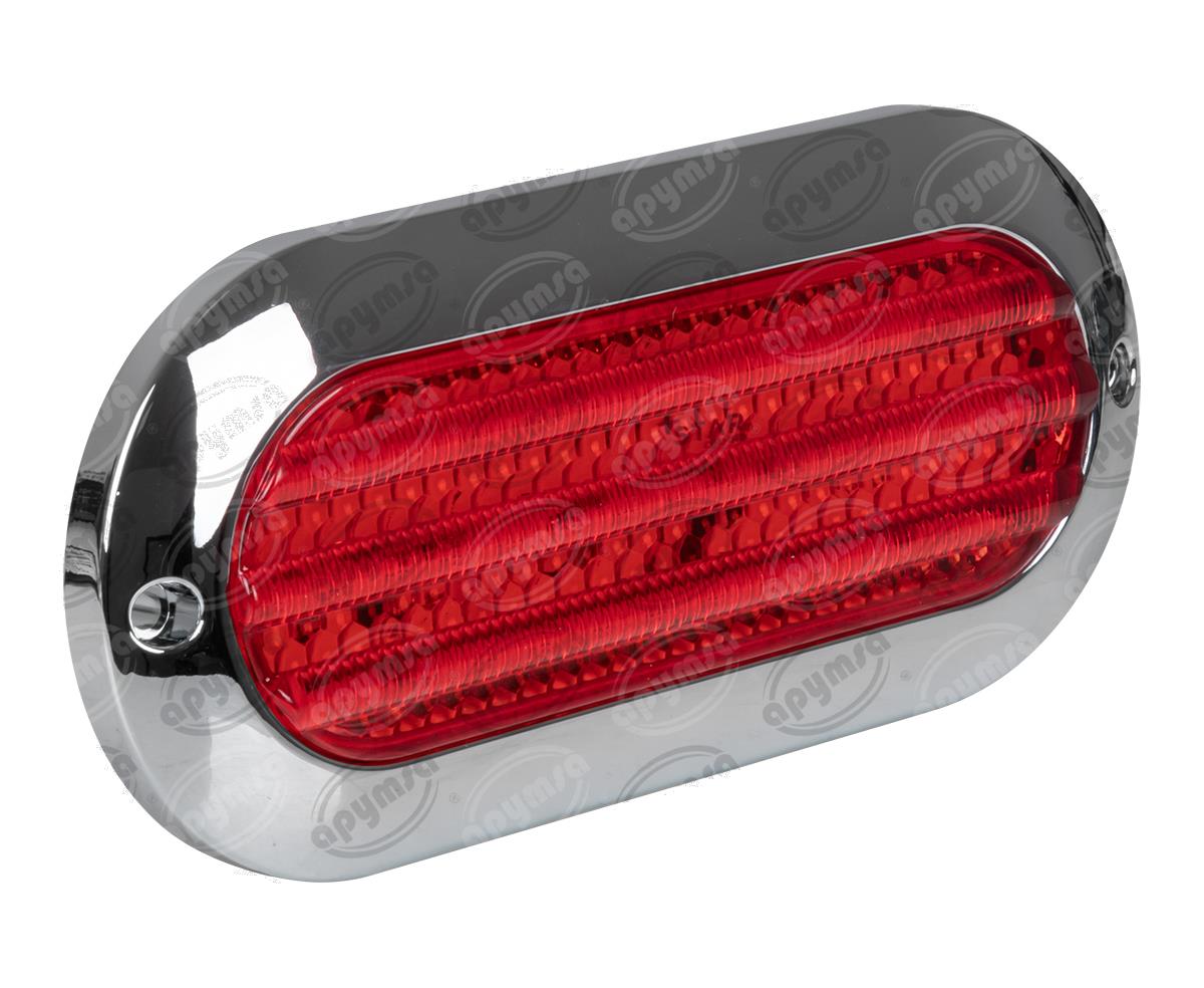 PLAFON LEDS ROJO TRASERO 12-24V OVALADO ATORNILLABLE QBH STAR 1780021 